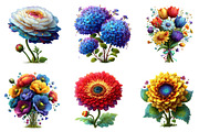 Watercolor Spring Flowers Clipart, an Illustration by Dream Creation (Thumbnail 6 of 7)