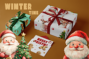 Santa Time Christmas Collection, a Seasonal Illustration by KlymchukArtworks (Thumbnail 3 of 9)