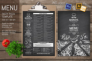 Pizzeria Restaurant Menu Template, a Stationery Template by Pingebat (Thumbnail 1 of 3)