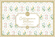 Cottagecore Pattern 2 Vintage Floral, a Pattern Graphic by Euonia Meraki (Thumbnail 1 of 10)