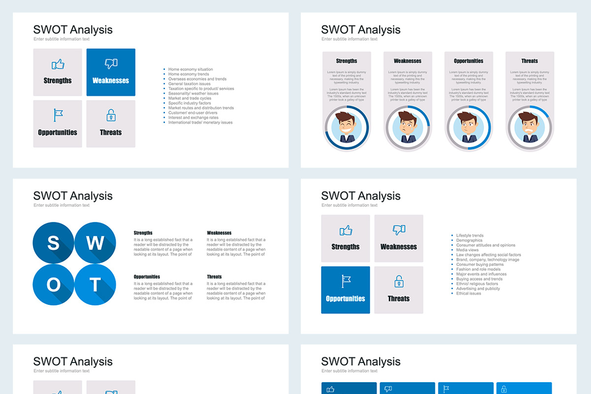 SWOT Analysis Google Slides Template, a Marketing Template by HiSlide.io