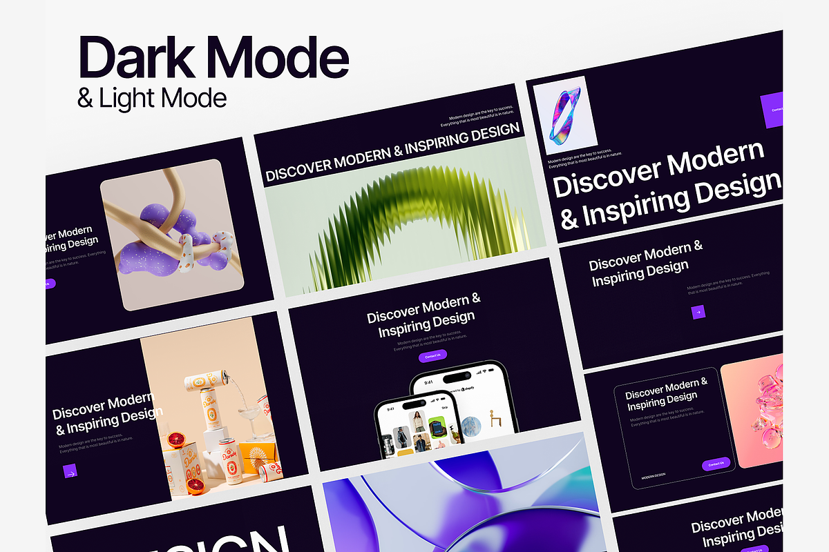 Liuny Hero & Navbar UI Kit, an UI Kit Template by DjectStudio (Photo 2 of 6)