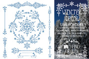 Winter borders,wreath frames,decor, a Decorative Illustration by Tatianakost49 (Thumbnail 1 of 5)