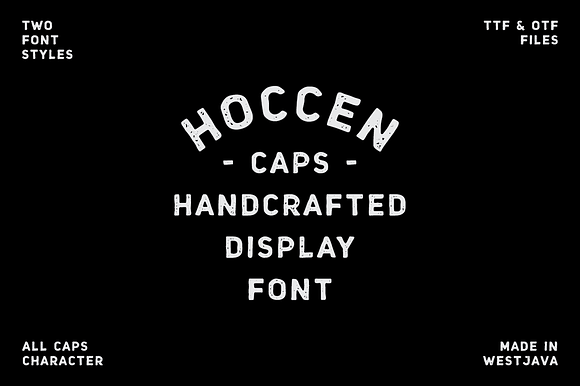 HOCCEN CAPS Display Font preview 8