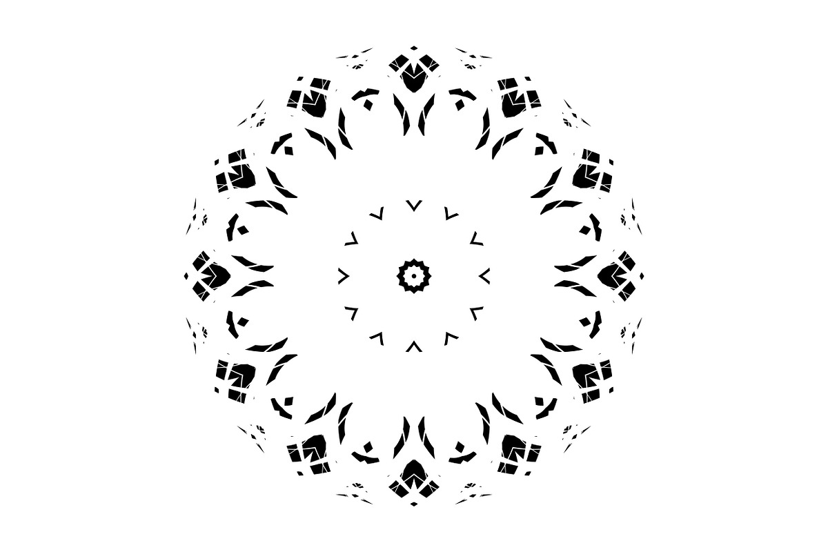 Black White Mandala Illustration Set, a Decorative Illustration by NJ Himel (Photo 51 of 101)