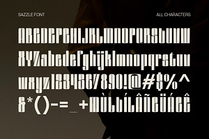 Sazzle - Compressed Sans Serif