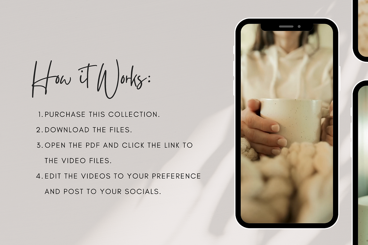 Cozy Home: 10 Aesthetic Video Clips, a Social Media Template by sociallyswanky (Photo 3 of 5)