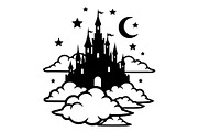 Fantasy Castle Cloud Moon Bundle, an Object Illustration by Gaye Art (Thumbnail 15 of 30)