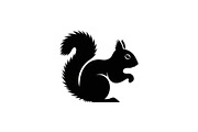 Squirrel Silhouette Vector Bundle, an Illustration by yasushie (Thumbnail 43 of 48)