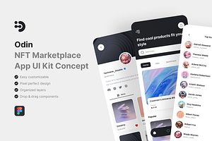 Odin - NFT Marketplace App UI Kit