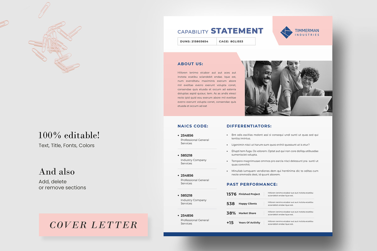 Company Capability Statement, a Brochure Template by Niofix (Photo 5 of 7)