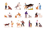 Dogs' obedience training set, an Animal Illustration by PaperTrident (Thumbnail 1 of 13)