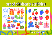 Naive kids scribbles illustrations, a Person Illustration by okchizh (Thumbnail 4 of 12)