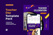 Teacher Day Instagram Post, a Social Media Template by CavenArt (Thumbnail 1 of 5)