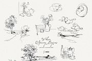 When Spring Begins: Line Art, a Seasonal Illustration by Purple (Thumbnail 8 of 15)