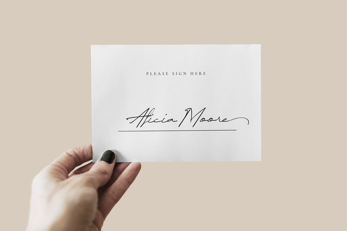 Your Signature - Script|Handwritten, a Script Font by Kreativ Space (Photo 3 of 6)
