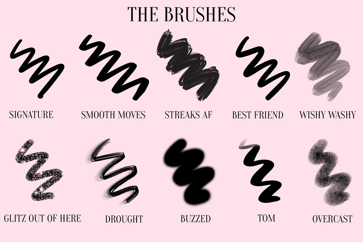 Procreate Lettering Brushes Bundle, a Brush Add-On by Nap Time Design Co. (Photo 2 of 11)