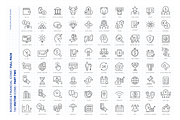 160 Business and Financial Icons Set, an Outline Icon by FourLeafLover (Thumbnail 5 of 12)
