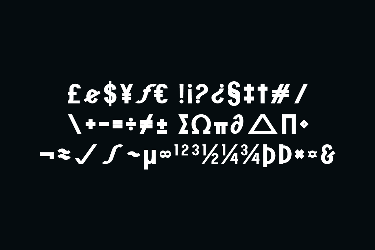 Mono Qaftots Modern Bold Brand Font, a Sans Serif Font by QR Design Studio (Photo 14 of 16)