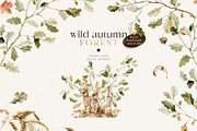 Wild autumn forest - watercolor fall, an Animal Illustration by Pamyatka Shop (Thumbnail 7 of 16)