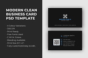 Modern Clean Business Card, a Business Card Template by Saman Osama (Thumbnail 1 of 5)