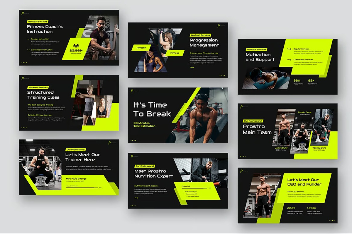 Workout Class Google Slides preview 6