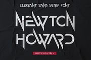 Newton Howard Font, a Sans Serif Font by 177Studio (Thumbnail 1 of 9)