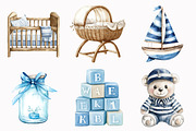 Coastal Baby Nursery Clipart, an Illustration by Design Market (Thumbnail 3 of 7)