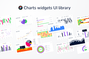 Charts widgets UI library, an UI Kit Template by Spojeeto Devices Mockups (Thumbnail 1 of 2)