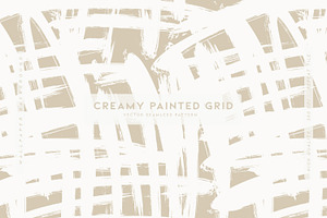 Creamy Painted Grid