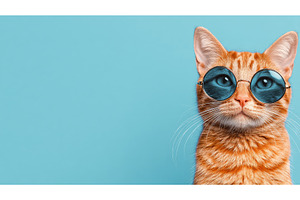 A humorous ginger cat wearing, an Animal Photo by ZinetroN