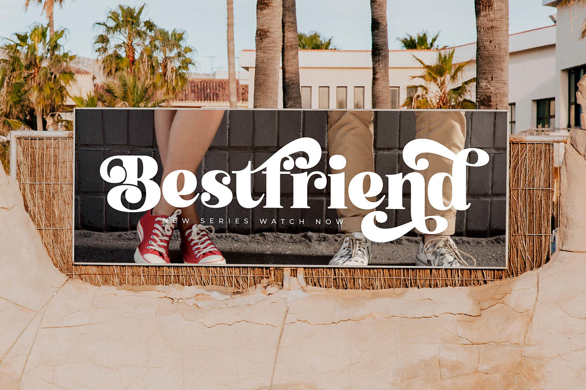 Atlantis Famingo Retro Serif Font, a Serif Font by Letterena Studios (Photo 10 of 15)