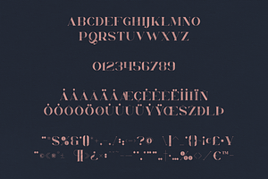 Orphic Typeface - SVG Solid Fonts