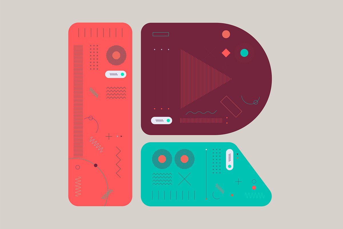 Quo Duo-Geometric display typeface preview 2
