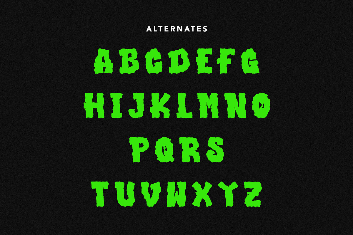 Stinky Slime - Halloween Font, a Handwritten Font by Arendxstudio (Photo 8 of 9)