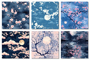 Sakura Digital Paper, Moonlight, a Texture Graphic by Dream Creation (Thumbnail 7 of 7)