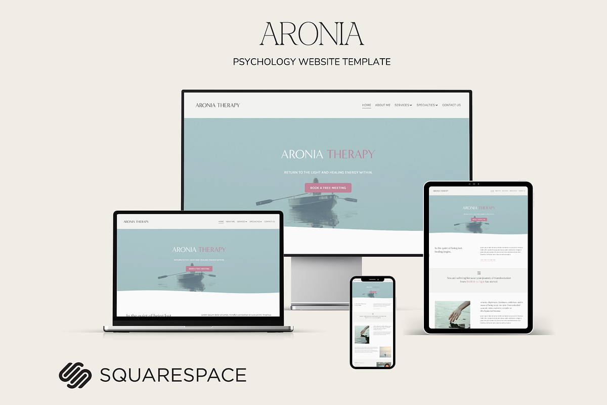 Aronia Squarespace Website Template, a Squarespace Template by Beliveart (Photo 2 of 5)