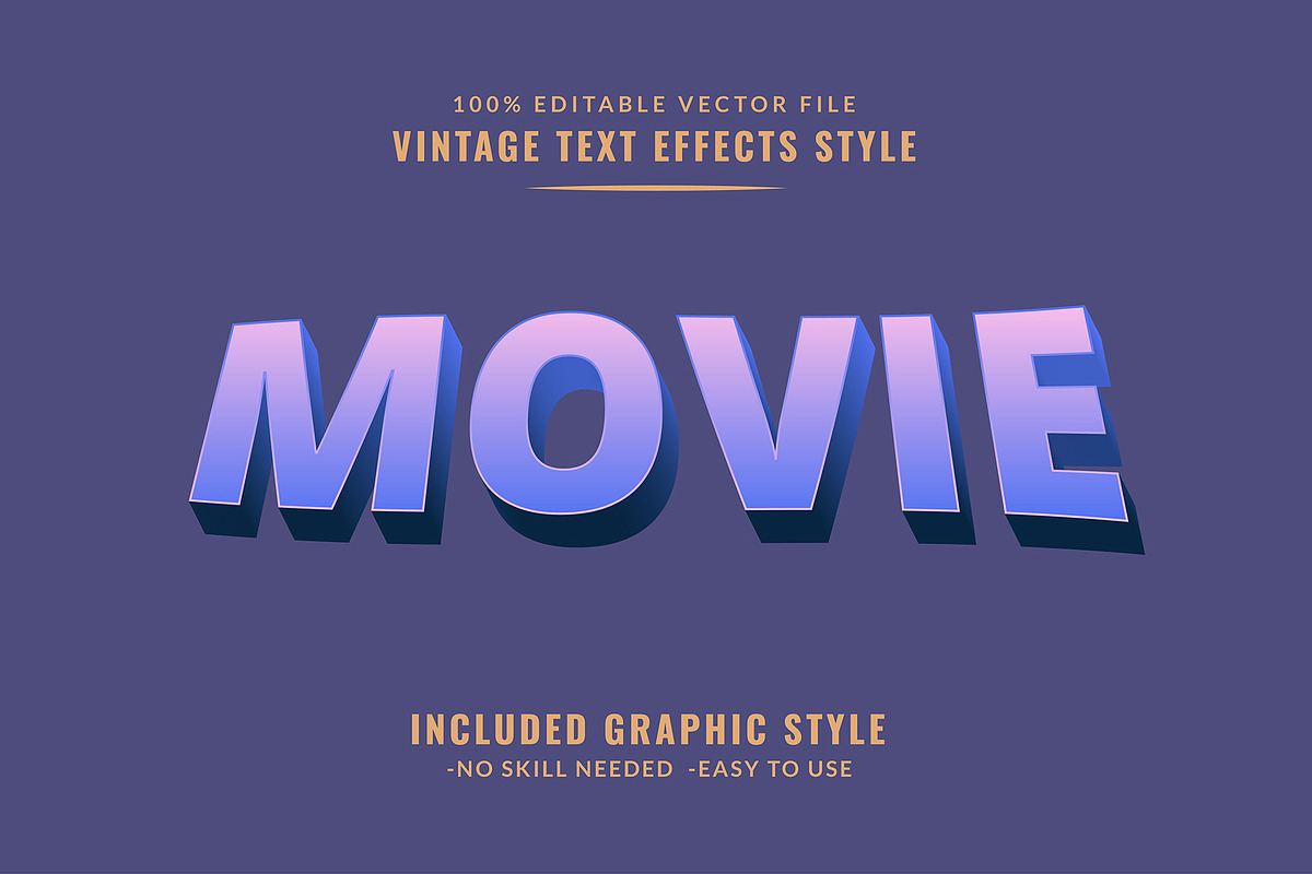 Retro Editable Text Effect, an Action Add-On by Photoshop Action (Photo 4 of 10)