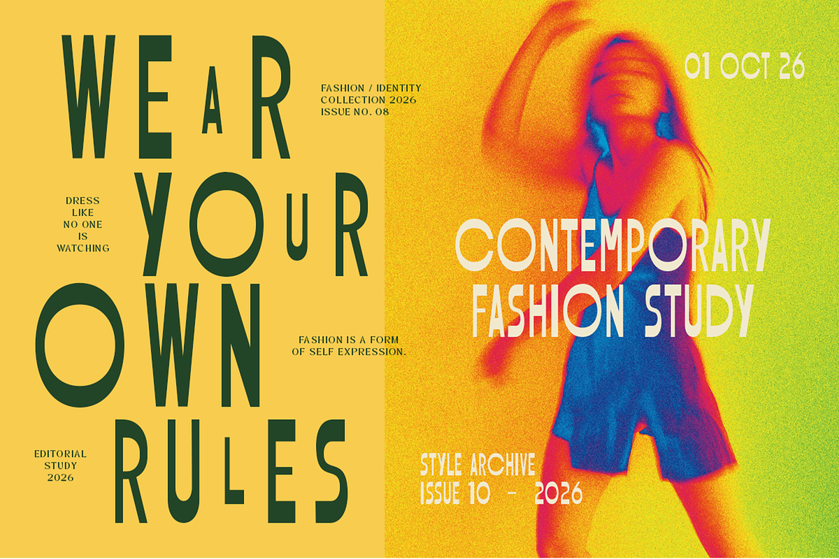 Ostrich - Condensed Display Font, a Sans Serif Font by roomspace creative lab (Photo 4 of 9)