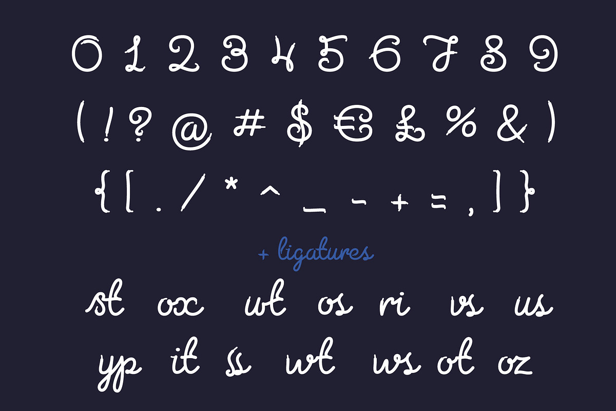 Lace line font preview 8