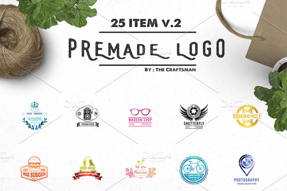 Logo Creation Kit, a Branding & Logo Template by The Craftsman (Photo 26 of 71)