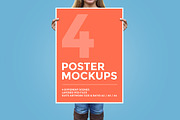 4 Poster Mockup Bundle, a Print Template by Craig Barber (Thumbnail 1 of 5)