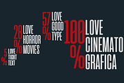 Cinematografica - 7 fonts, a Sans Serif Font by Zetafonts (Thumbnail 5 of 10)