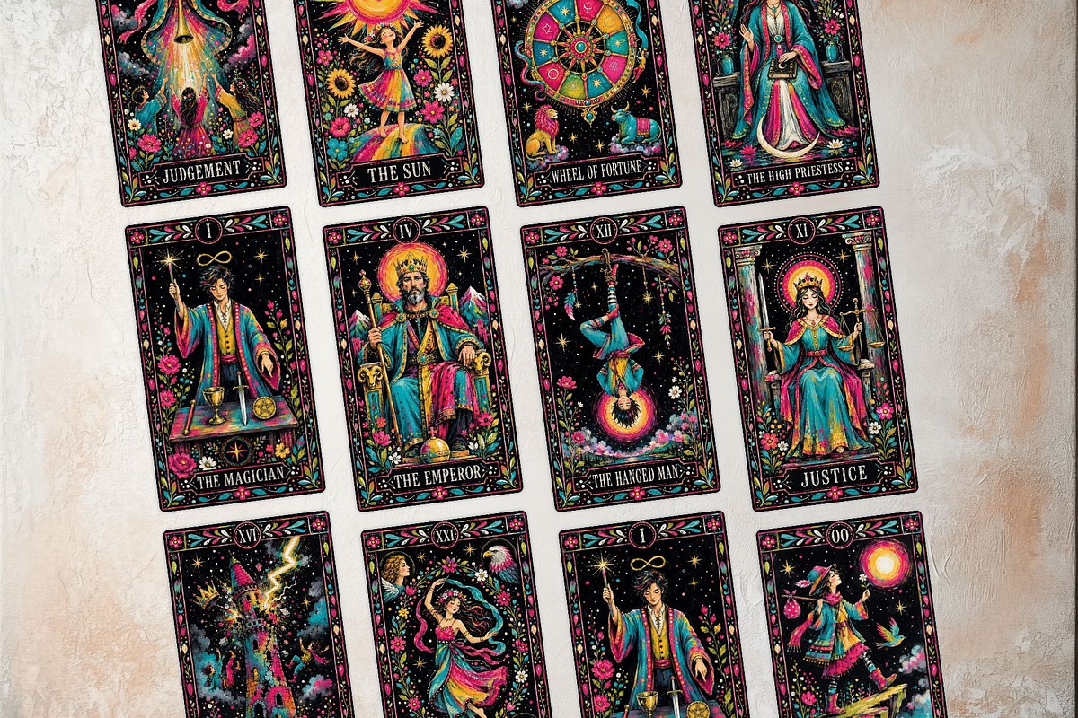 The Painted Bloom Tarot Major Arcana, a Decorative Illustration by ThatsDesignArt (Photo 7 of 11)