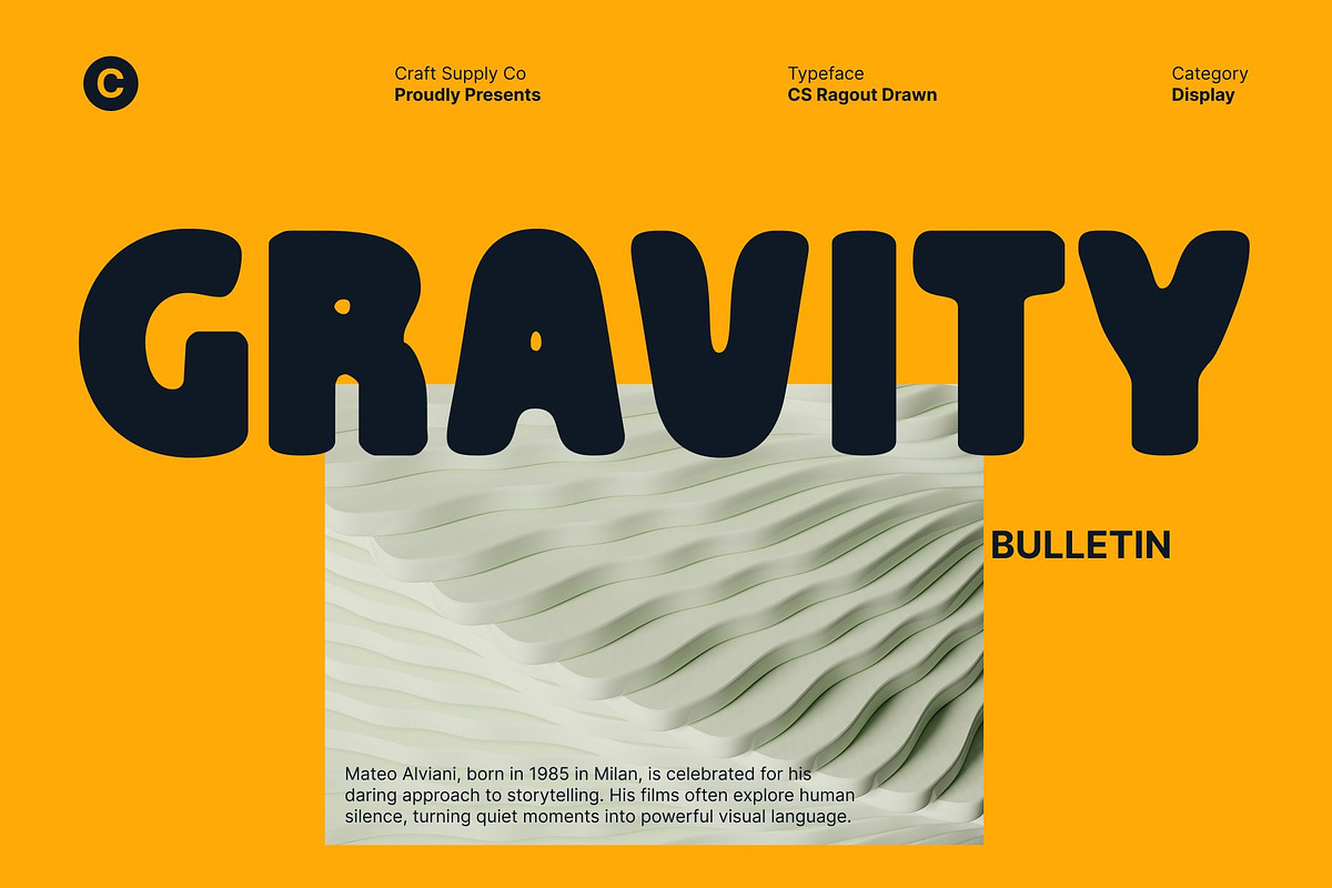 CS Ragout Drawn, a Sans Serif Font by Craft Supply Co. (Photo 6 of 8)