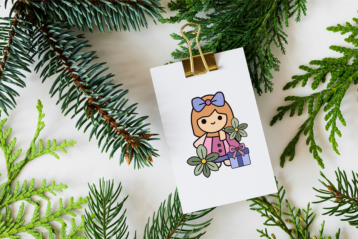 Christmas Groovy Element, an Illustration by HunEyy (Photo 5 of 7)
