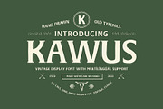 KAWUS - Hand Drawn Old Typeface, a Serif Font by Blazing Sun Creative (Thumbnail 1 of 8)