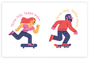 36 Skateboarding Elements x2 Styles, a Graphic by monkik (Thumbnail 18 of 25)