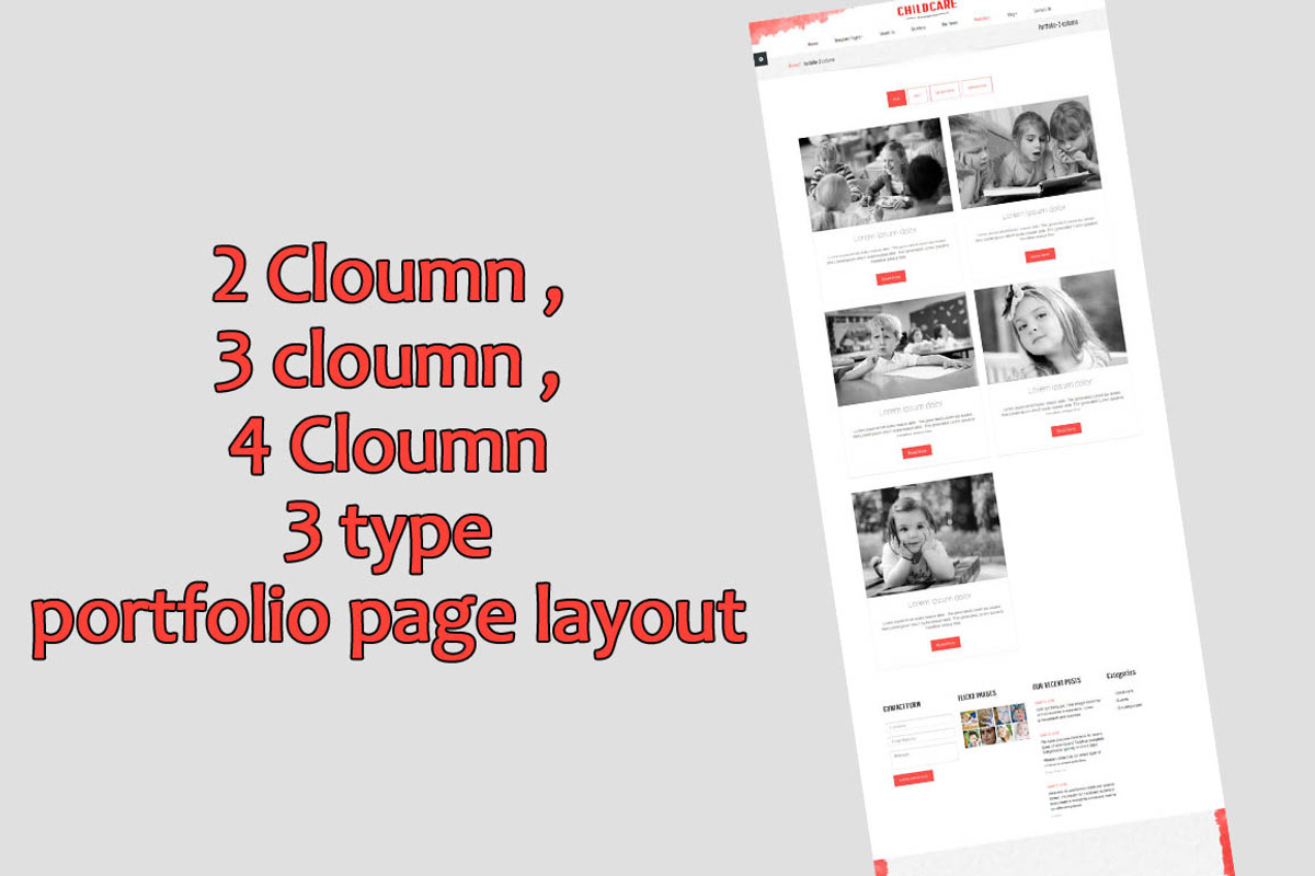 Childcare WordPress theme, a WordPress Template by ASIATHEMES (Photo 3 of 8)
