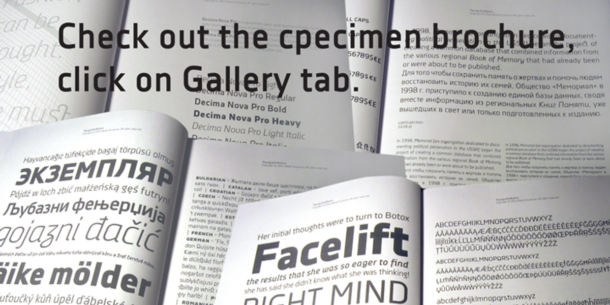 Decima Nova Pro, a Sans Serif Font by TipografiaRamis (Photo 2 of 4)
